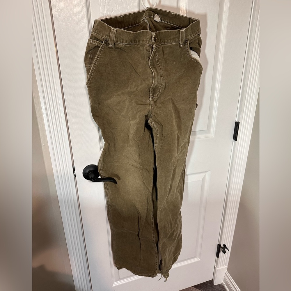 Abercrombie & Fitch OD Green Carpenter Pants - 34x34.